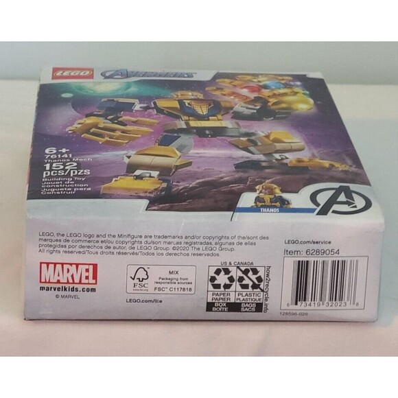 76141 THANOS MECH Legos Marvel Super Heroes AVENGERS Robot Retired NIB Mint - Picture 8 of 9